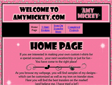Tablet Screenshot of amymickey.com